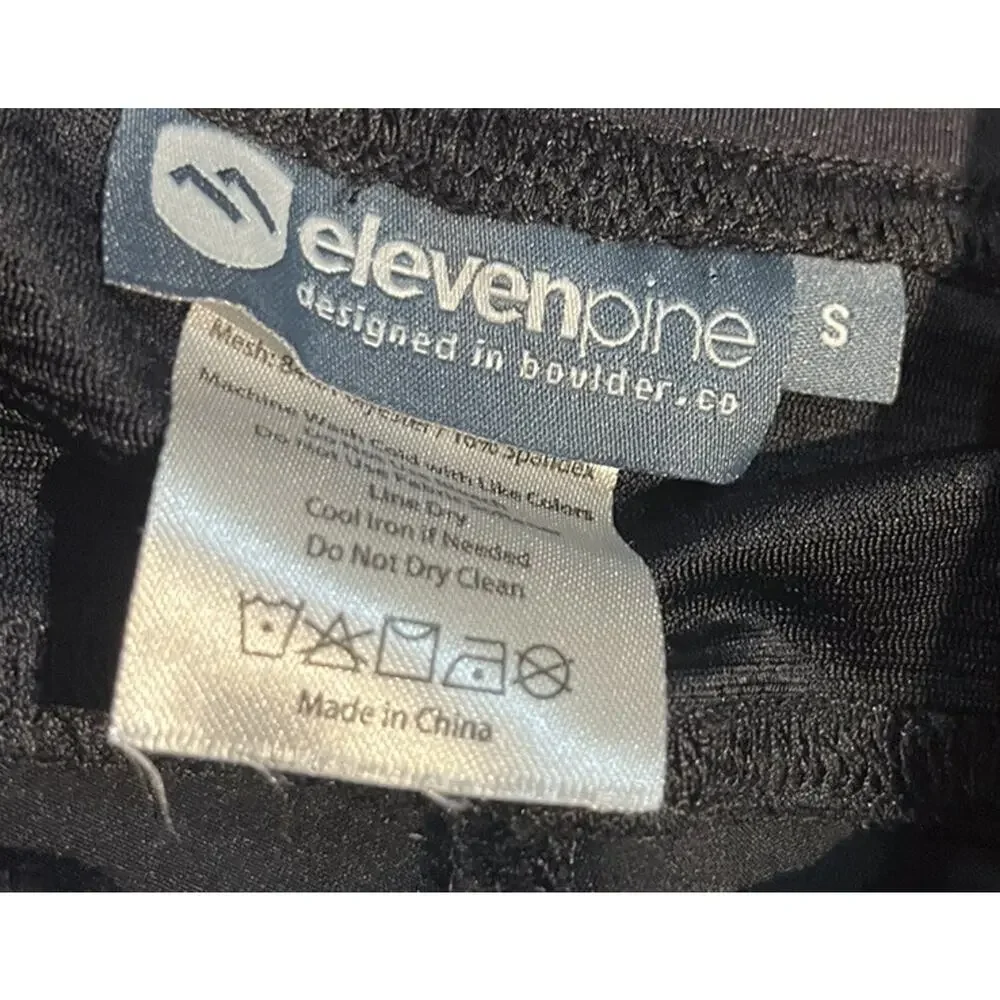 Eleven Pine Mens Size S Black Biker Shorts NWOT